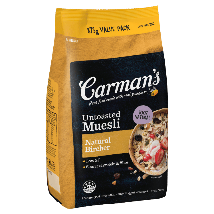 Natural Untoasted Bircher Muesli 875g