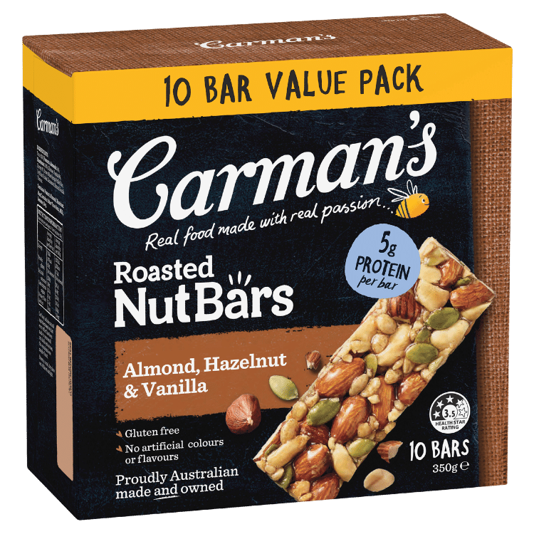 Almond, Hazelnut & Vanilla Nut Bars 10 Pack