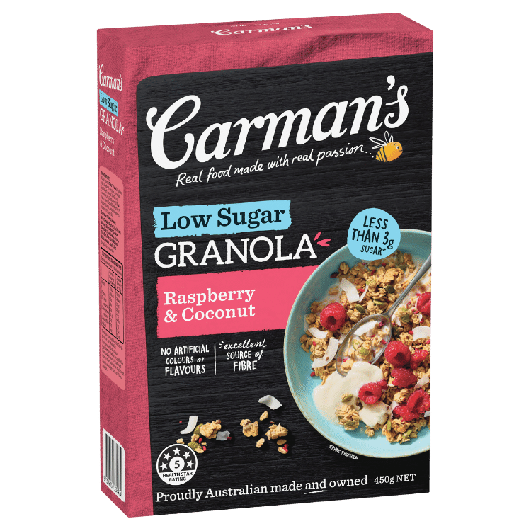 Raspberry & Coconut Low Sugar Granola