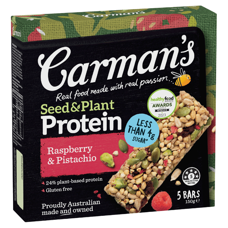 Raspberry & Pistachio Seed & Plant Protein Bars 5 Pack