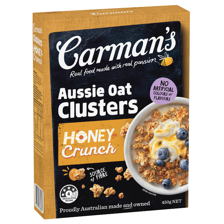 Carman’s Aussie Oat Clusters Honey Crunch