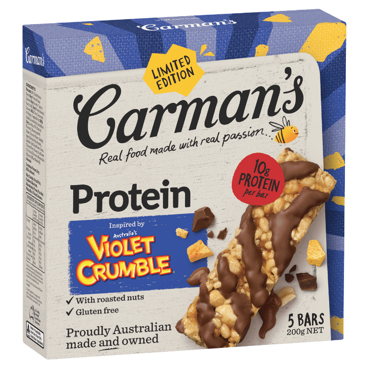 Protein Bars Limited Edition Violet Crumble 5 Pack