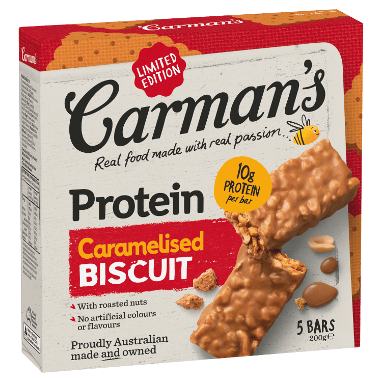 Limited Edition Protein Bars Caramelised Biscuit